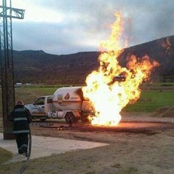 Explosión por fuga de gas LP